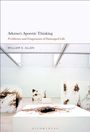 "Adorno's Aporetic Thinking: Problems and Fragments of Damaged Life" von William S. Allen. Weiße, abstrakte Kunstwerke mit dunklen Flecken in heller Galerie.
