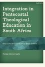 Grüner Hintergrund, Text: "Integration in Pentecostal Theological Education in South Africa" von Mookgo Solomon Kgatle.