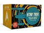 "Star Trek: The Ultimate Trivia Deck" mit einem Raumschiff-Design, 400 Fragen zur Wissensprüfung, auf einer Box.