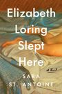„Elizabeth Loring Slept Here“ von Sara St. Antoine. Illustration: Beine auf einem blauen und weißen Bett.