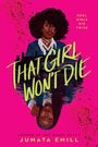 Texte: "Cool girls die twice", "That girl won't die", "Jumata Emill". Illustration: Zwei Mädchen, eins gespiegelt.