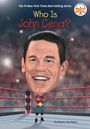 „Who Is John Cena?“ Illustration eines überdimensionalen Kopfes in einem Wrestling-Ring; ein muskulöser Körper trägt einen Gürtel.