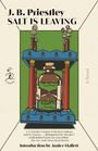 Cover von "J. B. Priestley - Salt is Leaving", darunter ein blau-grünes Flaschenmotiv in Illustrationsstil.