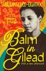 Text: "SARAH LAWRENCE-LIGHTFOOT, Journey of a Healer, Balm in Gilead, With a new afterword." Rechts ein Logo. Links Blumenmuster.