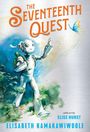 Text: "THE SEVENTEENTH QUEST" und "ELISABETH KAMAKAWIWOOLE". Ein Roboter in einem Wald streckt die Hand nach einem Schmetterling aus.