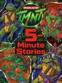 Text: "WORLD OF TMNT 5-Minute Stories." Illustration von vier grünen Schildkröten in farbigen Bandanas auf einer Backsteinmauer.