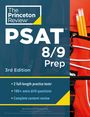 PSAT 8/9 Prep, 3rd Edition. 2 full-length practice tests, 180+ extra drill questions, Complete content review. Roter Hintergrund mit Stiften.