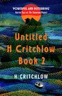 'Powerful and Disturbing.' Impressionistische Illustration einer Küste mit einem weißen Boot und einer Bergsilhouette.