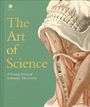 „The Art of Science: A Visual Story of Scientific Discovery“ in gelber und weißer Schrift neben einer anatomischen Zeichnung.