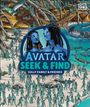 „Avatar Seek & Find: Sully Family & Friends“. Zwei blaue Figuren in einem dichten Wald voller blauer Gestalten.