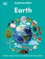Text: "eyewonder Earth. OPEN YOUR EYES TO A WORLD OF DISCOVERY." Illustration: Erde mit Tieren, Pflanzen, Naturphänomenen.