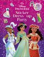 „Disney Princess Sticker Dress-up Party“, über 150 funkelnde Aufkleber; drei Prinzessinnen in festlichen Kleidern, Dekorationen.