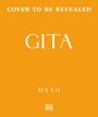 Oben steht „COVER TO BE REVEALED“, in der Mitte „GITA“, unten „DAAJI“. Der Hintergrund ist orange mit einem kleinen DK-Logo unten.