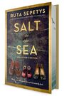 "RUTA SEPETYS SALT to the SEA COLLECTOR'S EDITION. Those who are gone are not necessarily lost." Buchcover mit Schuhen.