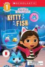 "Level 1 Reader", "Kitty Fish", davor eine lachende Figur mit Katzenohren, daneben ein Aquarium mit zwei bunten Fischfiguren.