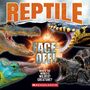 Text: "REPTILE FACE-OFF! WHO'S THE WORLD'S WILDEST CREATURE?" Zu sehen sind aggressive Reptilien in einem explosiven Design.