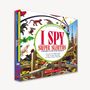 "I Spy: Super Sleuths, 6 Books of Picture Riddles." Spielzeugautos und kleine Tierfiguren in einem komplexen Bahnsystem.