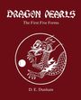 "DRAGON PEARLS: The First Five Forms. D. E. Dunham. Weiße Drachenillustration auf rotem Hintergrund."