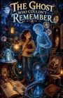"The Ghost Who Couldn't Remember." Eine junge Frau mit Laterne. Ein freundlicher Geist neben ihr, Umgebung voller Magie.
