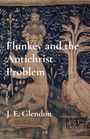 Texts: "Flunkey and the Antichrist Problem," "J. E. Glendon." Illustration of mythic creatures amidst foliage.