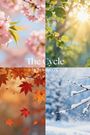„The Cycle“ von Kristina Zill. Eine Illustration der vier Jahreszeiten: Frühling, Sommer, Herbst und Winter.