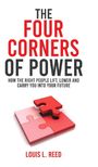 Titel: "The Four Corners of Power" von Louis L. Reed. Illustration mit roten und rosa Puzzleteilen.