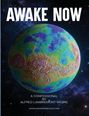 Oben steht "AWAKE NOW". Unten: "A confessional by Alfred Lambremont Webre" und "www.universebooks.com". Eine bunte Weltkugel im All.