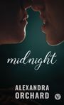 „midnight“ und „ALEXANDRA ORCHARD“. Zwei nah beieinanderliegende Gesichter. Unten rechts ein kleines Logo.