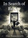 Text: „In Search of Reality“ und „Don Hainesworth“. Illustration: Eine Person geht durch eine Tür aus Wolken in einen Himmel.