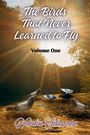 "The Birds That Never Learned to Fly, Volume One, Ndaba Sibanda." Sonnenstrahlen durchdringen Bäume über Tauben am Boden.