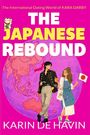 "The Japanese Rebound" von Karin De Havin. Illustration mit einem Mann und einer Frau, die eine japanische Flagge hält.