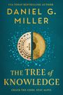"Daniel G. Miller, The Tree of Knowledge. Crack the code. Stay alive." Illustration: ein goldenes Auge und Buchstabenrad.
