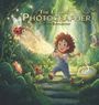 "The Littlest Photographer", Tiffany Bumgardner. Illustration: Kind mit Kamera in einem magischen Wald, umgeben von Glühwürmchen.