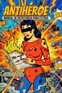 "ANTI-HÉROE: MANUAL DE RESISTENCIA PARA EXTRAS. Comic-Stil, Frau in zerrissener Kleidung vor explodierendem Hintergrund."