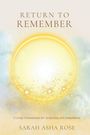 „RETURN TO REMEMBER“ in großen Buchstaben, darüber eine leuchtende gelbe Kugel mit funkelnden Sternen auf wolkigem Hintergrund.