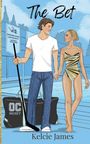 Text: The Bet. Ocean Cove University Artistic Swimming. Kelcie James. Illustration: Ein Paar hält Händchen am Pool.