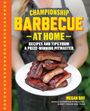 „CHAMPIONSHIP BARBECUE AT HOME“ in Gelb. Darunter: „RECIPES AND TIPS FROM A PRIZE-WINNING PITMASTER“. Teller mit BBQ-Rippchen.