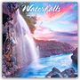 Browntrout Publishers: Waterfalls - Wasserfälle 2026 - 16-Monatskalender, KAL