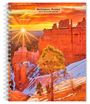 National Parks, 2027 16-month planner. Sonnenuntergang über einer erodierten Felslandschaft mit Baum und Schnee.