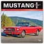 „MUSTANG 2027 OFFICIAL 16-MONTH CALENDAR“; ein roter Mustang Cabrio vor einer bewaldeten Berglandschaft.