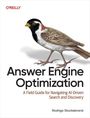 "Answer Engine Optimization" und Untertitel von Rodrigo Stockebrand. Illustration eines Vogels oben.