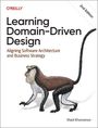 „Learning Domain-Driven Design“ von Vlad Khononov zeigt einen Affen in seitlicher Ansicht, O'Reilly-Logo oben links.