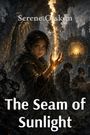„Serene Coskun“, „The Seam of Sunlight“. Illustration von Personen in düsterem Gewand mit einer Lichtquelle in der Hand.