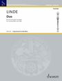 Linde: Duo for Tenor Recorder and Organ Score and Part, Buch