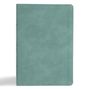 Csb Bibles By Holman: CSB Giant Print Single-Column Bible, Earthen Teal Suedesoft Leathertouch, Buch