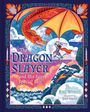 "The Dragon Slayer and His Super Special Suit" von Kyle Worley, illustriert von Kaja Kajfež. Illustration mit Ritter und Drache.