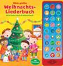 „Mein großes Weihnachts-Liederbuch“ und „Mit 24 Liedern durch die Weihnachtszeit“. Kinder singen am Baum.