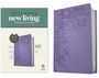 New Living Translation: NLT Giant Print Bible, Filament Enabled (Leatherlike, Lavender Floral, Red Letter), Buch
