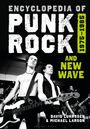 "Encyclopedia of Punk Rock 1975-1985 and New Wave." Zwei Musiker mit Gitarren auf der Bühne, energiegeladene Pose.