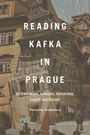 Text: "Reading Kafka in Prague: On Translation, Samizdat, Censorship, Export, and Dissent" von Veronika Tuckerová. Hintergrund: Collage historischer Gebäude.